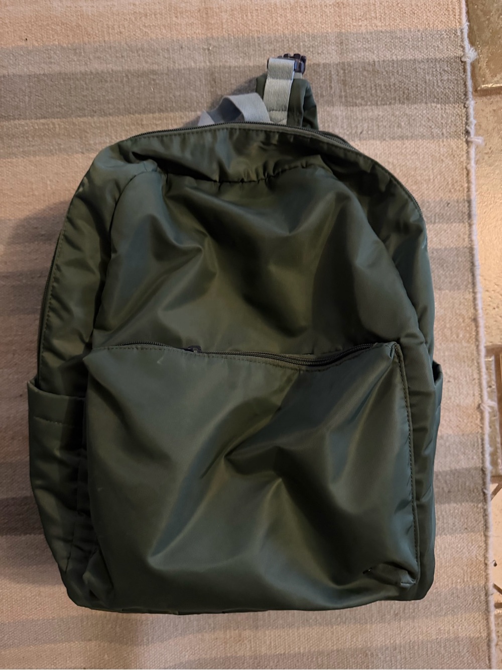 STATE Olive Green Nylon Baby Backpack
